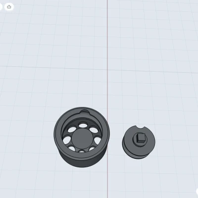 Bánh xe Mini Monster Truck thay thế - bạc đạn 6mm