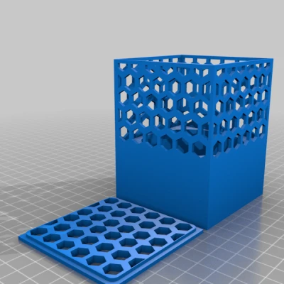 Cốc Đựng Bút Chì Hình Lục Giác