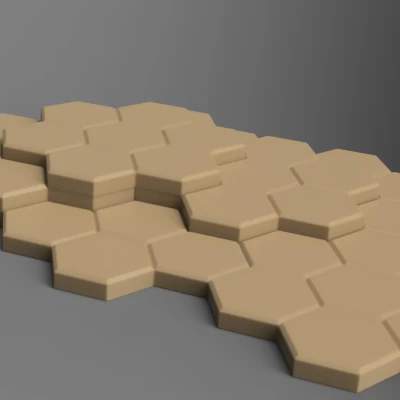 Ô Lục Giác Đơn Giản, Xếp Chồng Lên Nhau Được