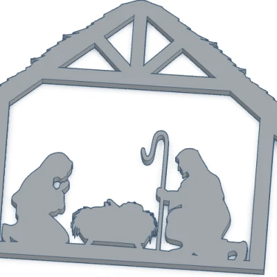 Móc treo trang trí cảnh Chúa Giáng Sinh