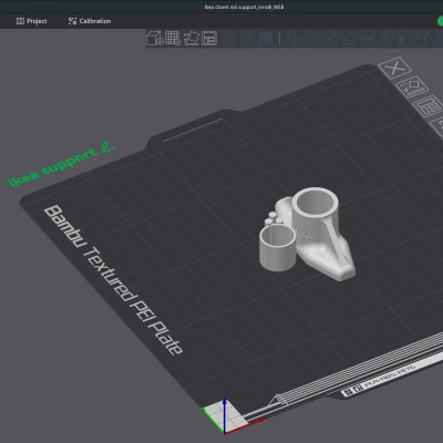 Giá đỡ thanh Ikea Pax