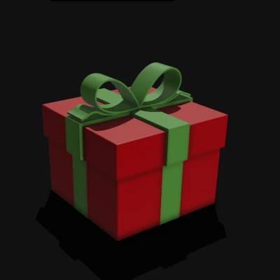 Hộp Quà Giáng Sinh 3D