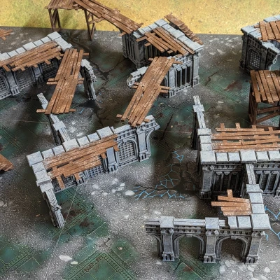 Tàn Tích Fantasy - Bộ Tòa Nhà Mô-đun - Địa Hình Game