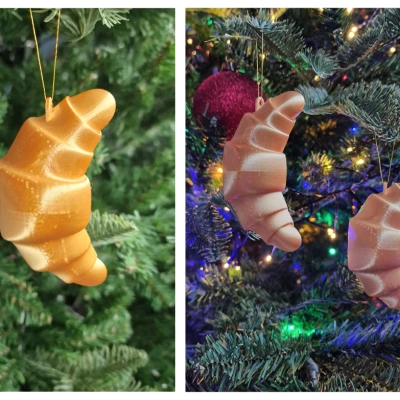 Móc Trang Trí Bánh Sừng Bò Cho Cây Thông Noel