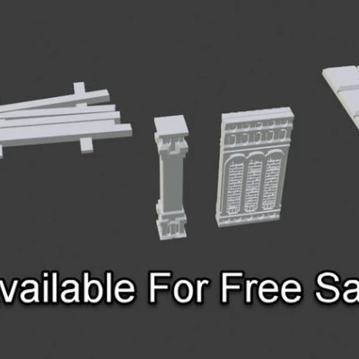 Tàn Tích Fantasy - Bộ Tòa Nhà Mô-đun - Địa Hình Game