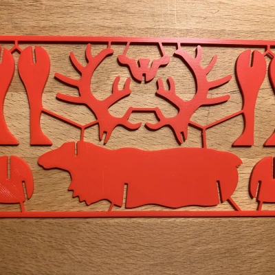 Mô Hình Tuần Lộc Giáng Sinh Ghép Khớp