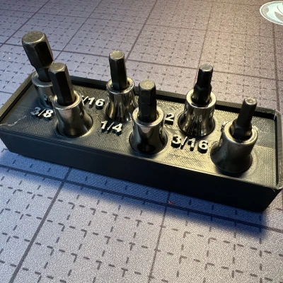 Giá Đỡ Đầu Chục Giác Lục Giác 3/8 SAE Craftsman Gridfinity