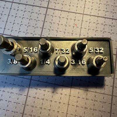 Giá Đỡ Đầu Chục Giác Lục Giác 3/8 SAE Craftsman Gridfinity