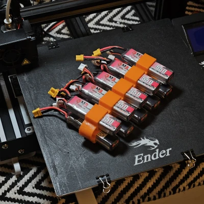 Hộp đựng pin 2s LiPo kiểu băng đạn 10 viên