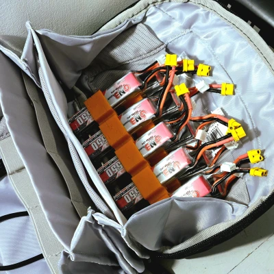 Hộp đựng pin 2s LiPo kiểu băng đạn 10 viên