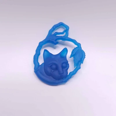 Mẫu Trang Sức 3D Mặt Dây Chuyền Mèo Miễn Phí