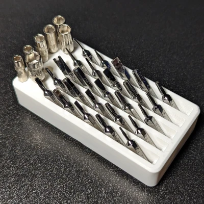 Giá đỡ mũi khoan 4mm Gridfinity Nhỏ gọn Có Chỗ Chứa Lớn