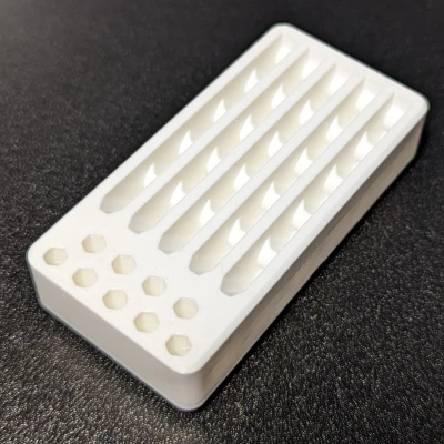 Giá đỡ mũi khoan 4mm Gridfinity Nhỏ gọn Có Chỗ Chứa Lớn