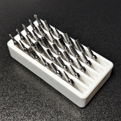 Giá đỡ mũi tua vít 4mm Gridfinity nhỏ gọn