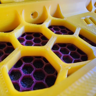 Tấm Chắn Sau Voron 2.4 Họa Tiết Lục Giác - 350mm