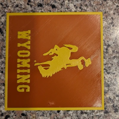 Biển Logo Ngựa Đang Nhảy Wyoming