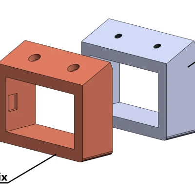 Remix Giá Đỡ Ẩm Kế Cho Thanh Nhôm 2020-2040 – Lỗ Vít M5