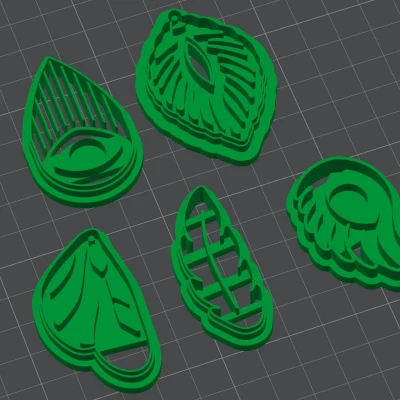 Bộ 5 Khuôn Cắt Đất Sét Đa Dạng