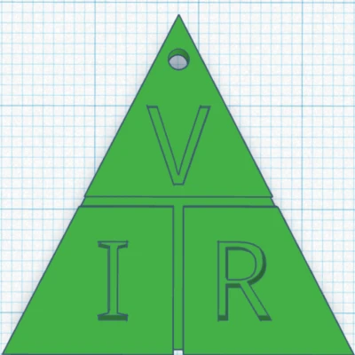 Móc Khóa Tam Giác Định Luật Ohm