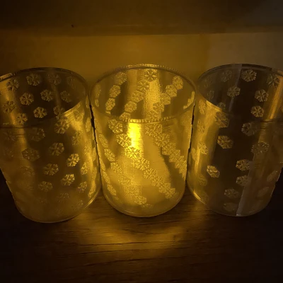 Chân nến: Tuyết rơi (6 mẫu)