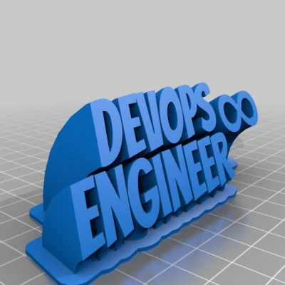 Bảng tên 2 dòng tùy chỉnh xoắn ốc của tôi (DevopsV3)