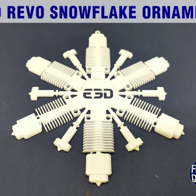 Móc Trang Trí Bông Tuyết E3D REVO