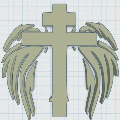 Đế Lót Ly Thánh Giá Có Cánh 24