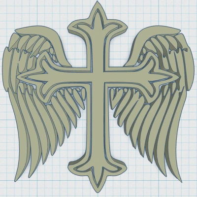 Đế Lót Ly Thánh Giá Có Cánh 23