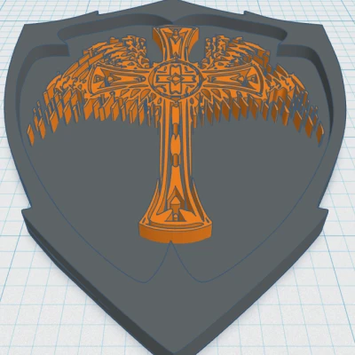 Chữ Thập Có Cánh Đế Lót Ly 19