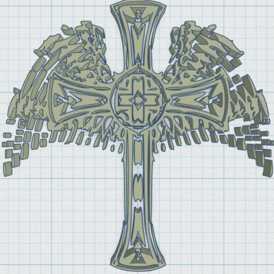 Chữ Thập Có Cánh Đế Lót Ly 19