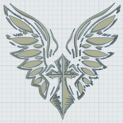 Đế Lót Ly Chữ Thập Có Cánh 17