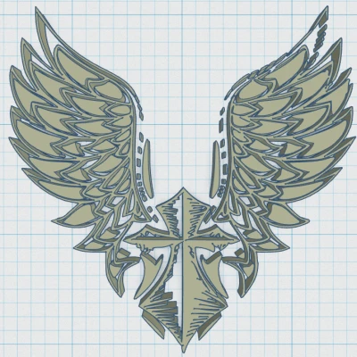 Mặt Đế Ly Thánh Giá Có Cánh 15