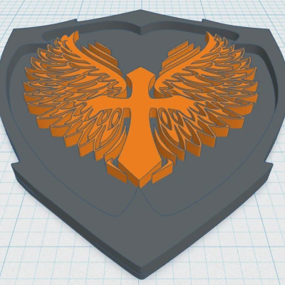 Chữ Thập Có Cánh - Móc Lót Ly 14