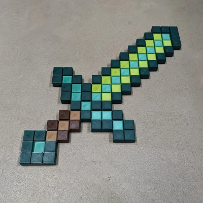 Kiếm Minecraft Xanh (Màu XL)