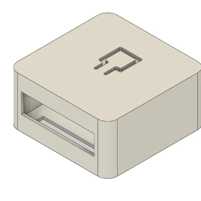 Mô hình 3D Công tắc Mini Thông minh Aubess