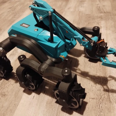 ESP32 CAM Rover với cánh tay robot