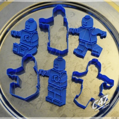 Bộ Khuôn Cắt Bánh Minifigure
