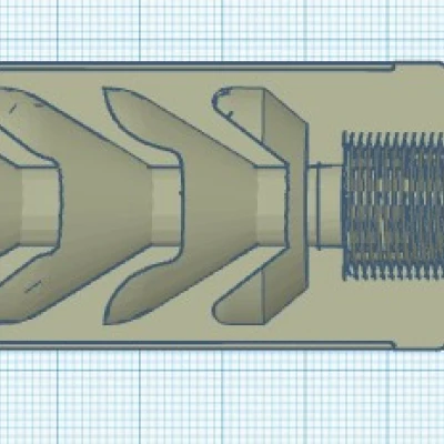 Ống giảm thanh Airsoft Chức năng Ren 26mm