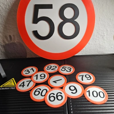 Biển sinh nhật từ 1-100 kèm "già mún xỉu" - Biển báo giao thông