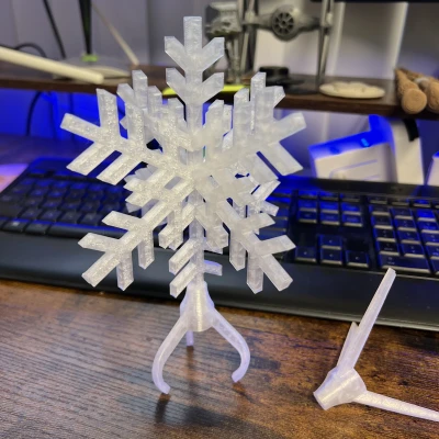 Đỉnh Cây Thông Hình Bông Tuyết Rơi