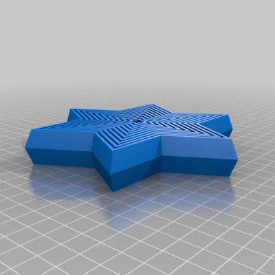 Ngôi Sao Xếp 6 Cánh "Print-in-Place"