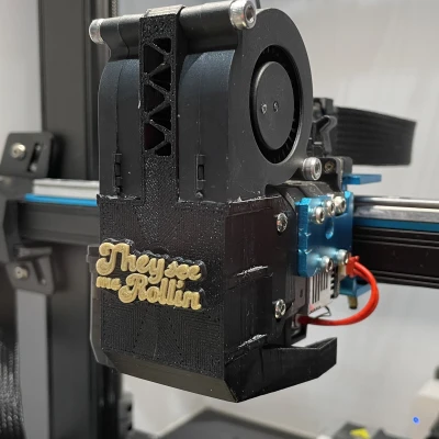 K3D Cooling Duct cho Sprite Extruder / Ender 3 S1 Pro có lỗ báo