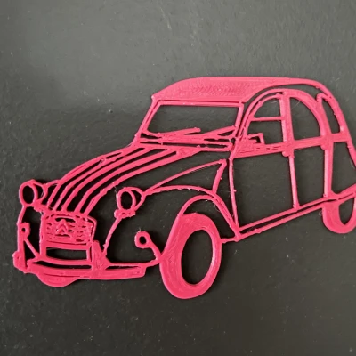 Tranh Tường Xe Citroën 2CV