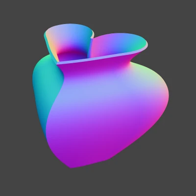 Bình Hoa Hình Trái Tim