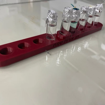 Chân đế Menorah Hóa học với Ngọn lửa Đa sắc