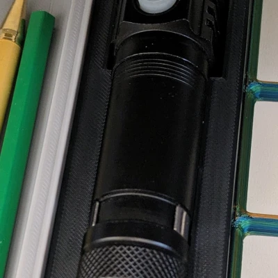 GF Giá Đỡ Đèn Pin Ngang Gridfinity Thông Dụng