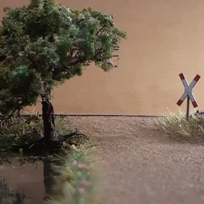 Biển Báo Giao Thông TT (Có Thể Scale) Gác Chắn Đường Sắt (Andreaskreuz) Phiên Bản DDR