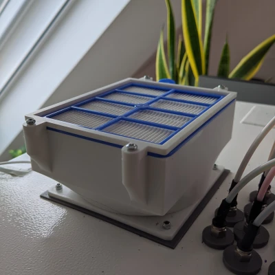 Vỏ lọc HEPA H12/H13 (FC8038/01, 150x120x25mm) + Than Hoạt Tính cho Quạt 120mm