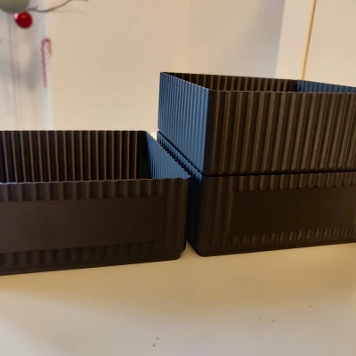 Hộp/Container xếp chồng (chế độ Lọ) có chỗ dán nhãn