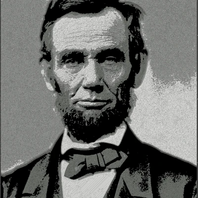 Chân Dung Abraham Lincoln bởi Alexander Gardner 1863 (HueForge)